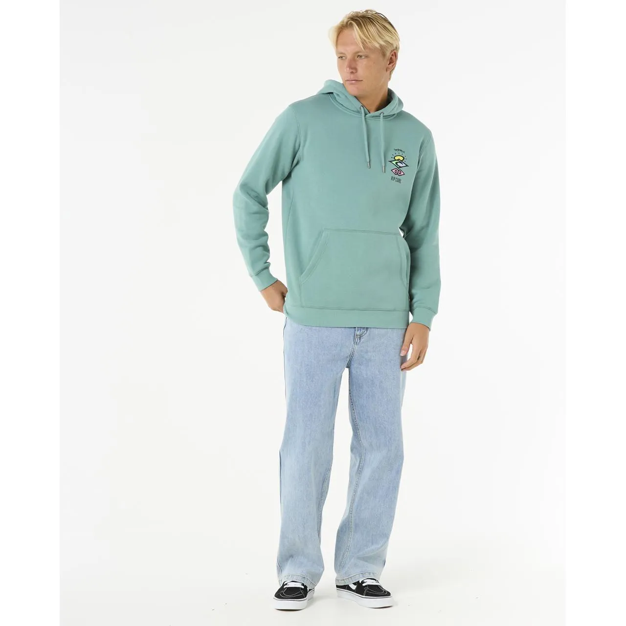 Rip Curl Mens Search Icon Fleece Pullover Hoodie