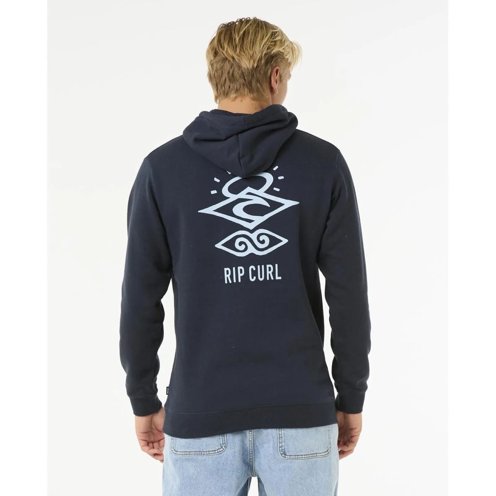Rip Curl Mens Search Icon Fleece Pullover Hoodie