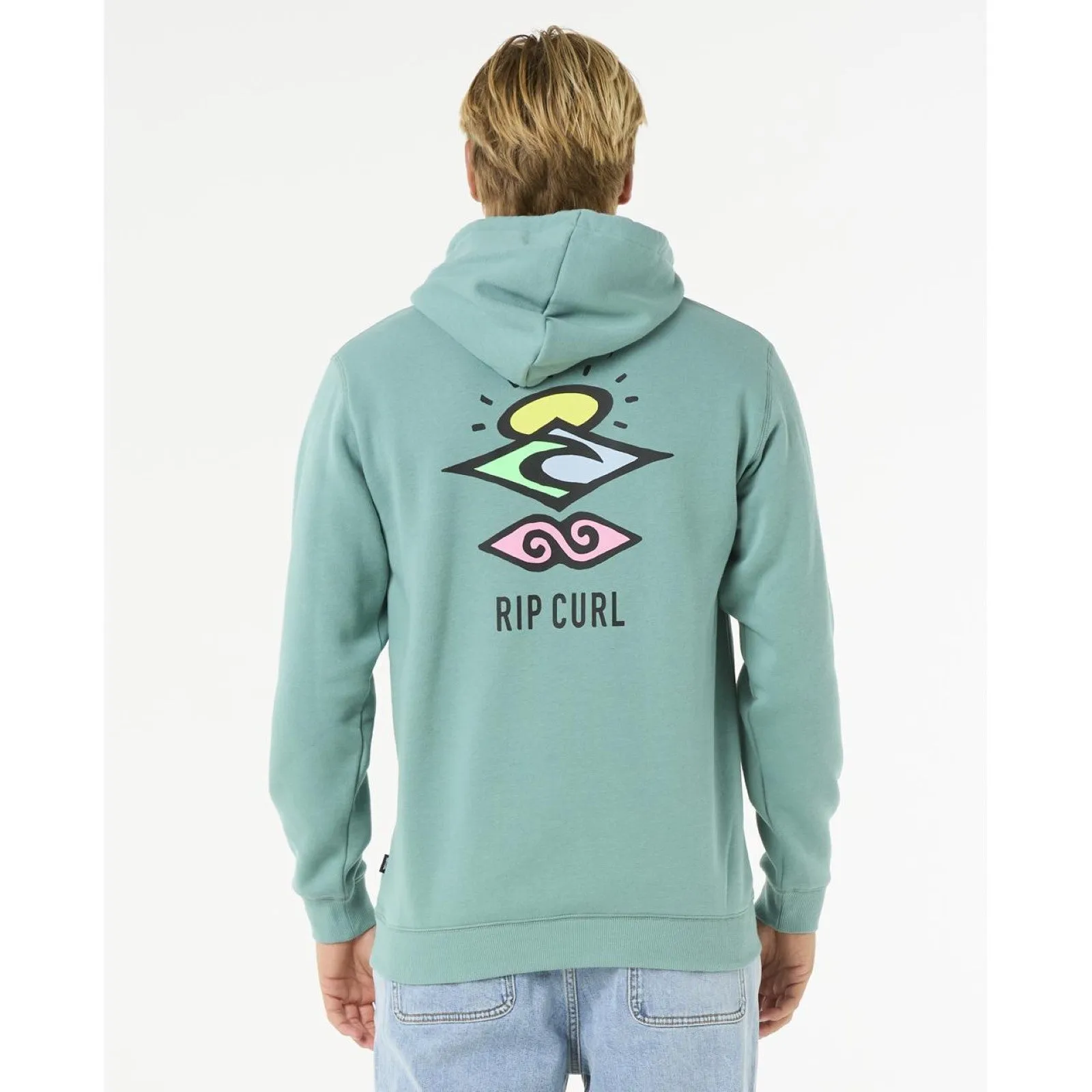 Rip Curl Mens Search Icon Fleece Pullover Hoodie