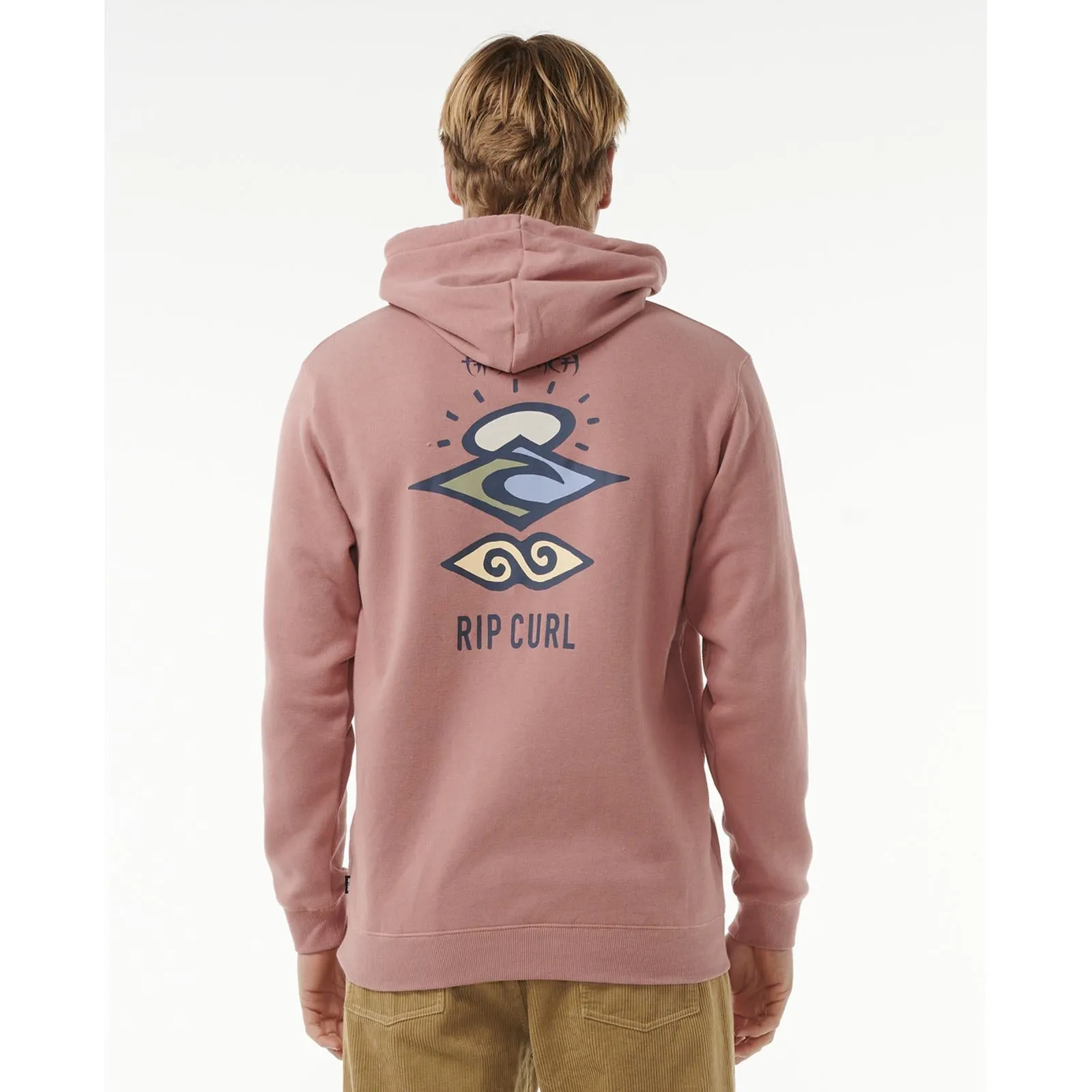 Rip Curl Mens Search Icon Fleece Pullover Hoodie
