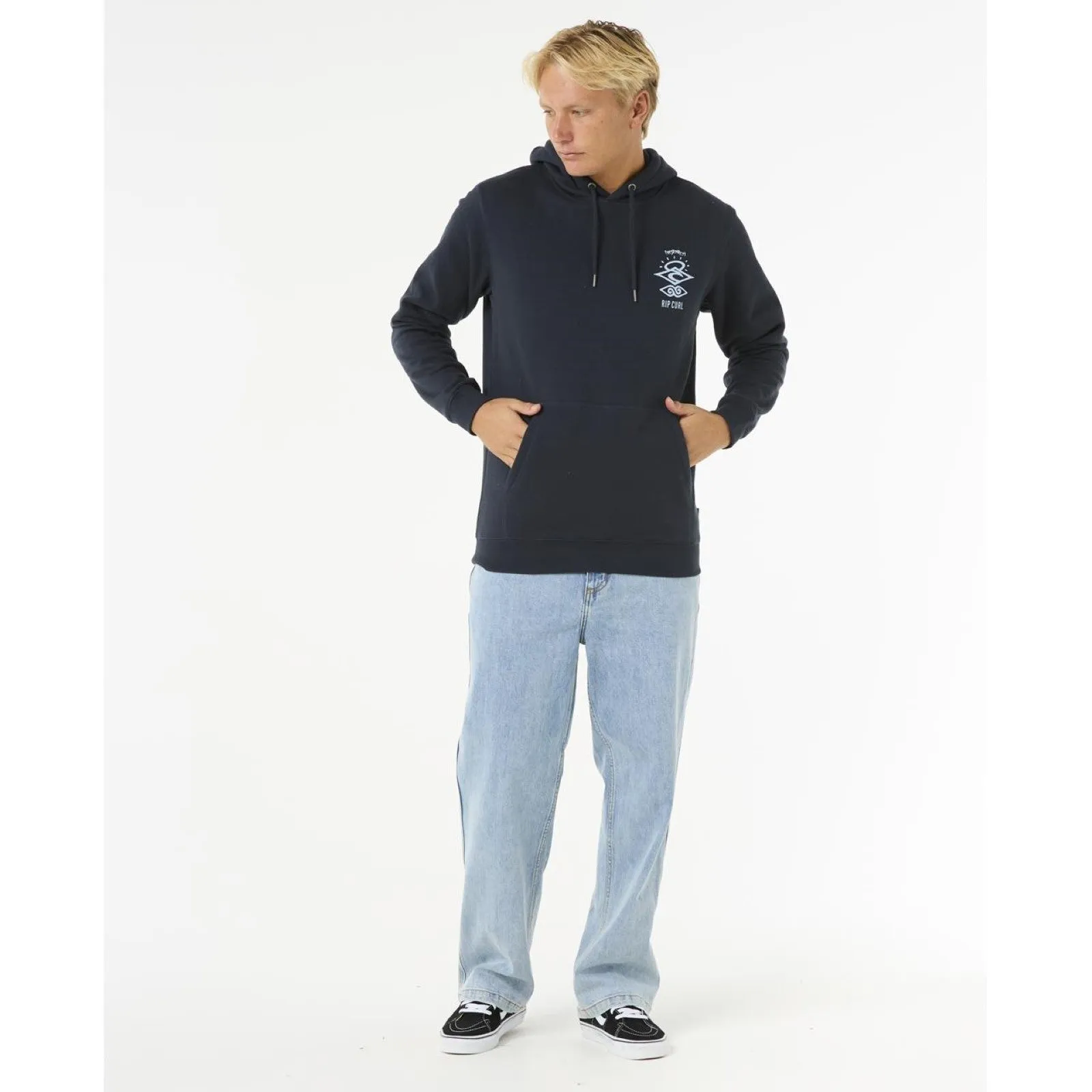 Rip Curl Mens Search Icon Fleece Pullover Hoodie