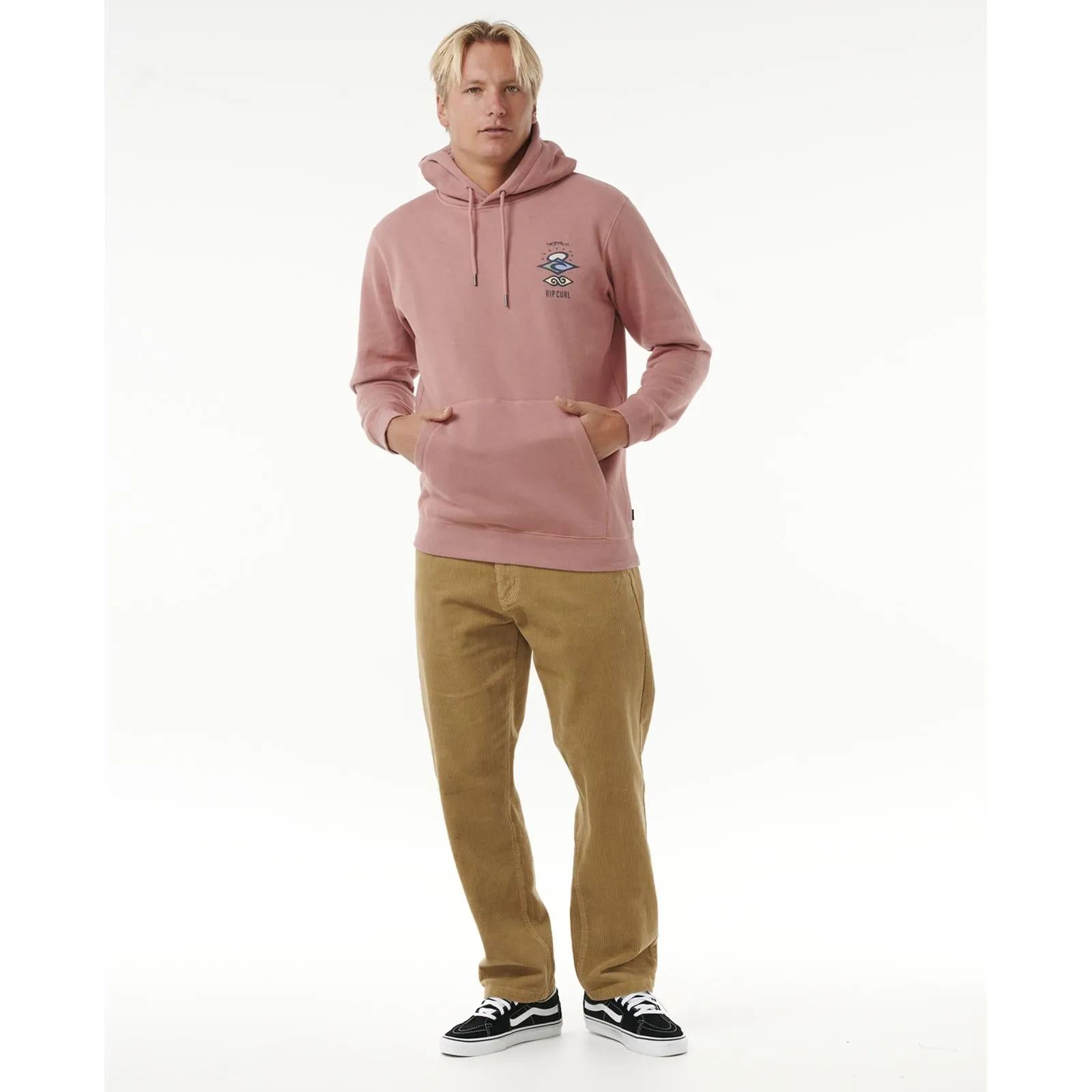 Rip Curl Mens Search Icon Fleece Pullover Hoodie