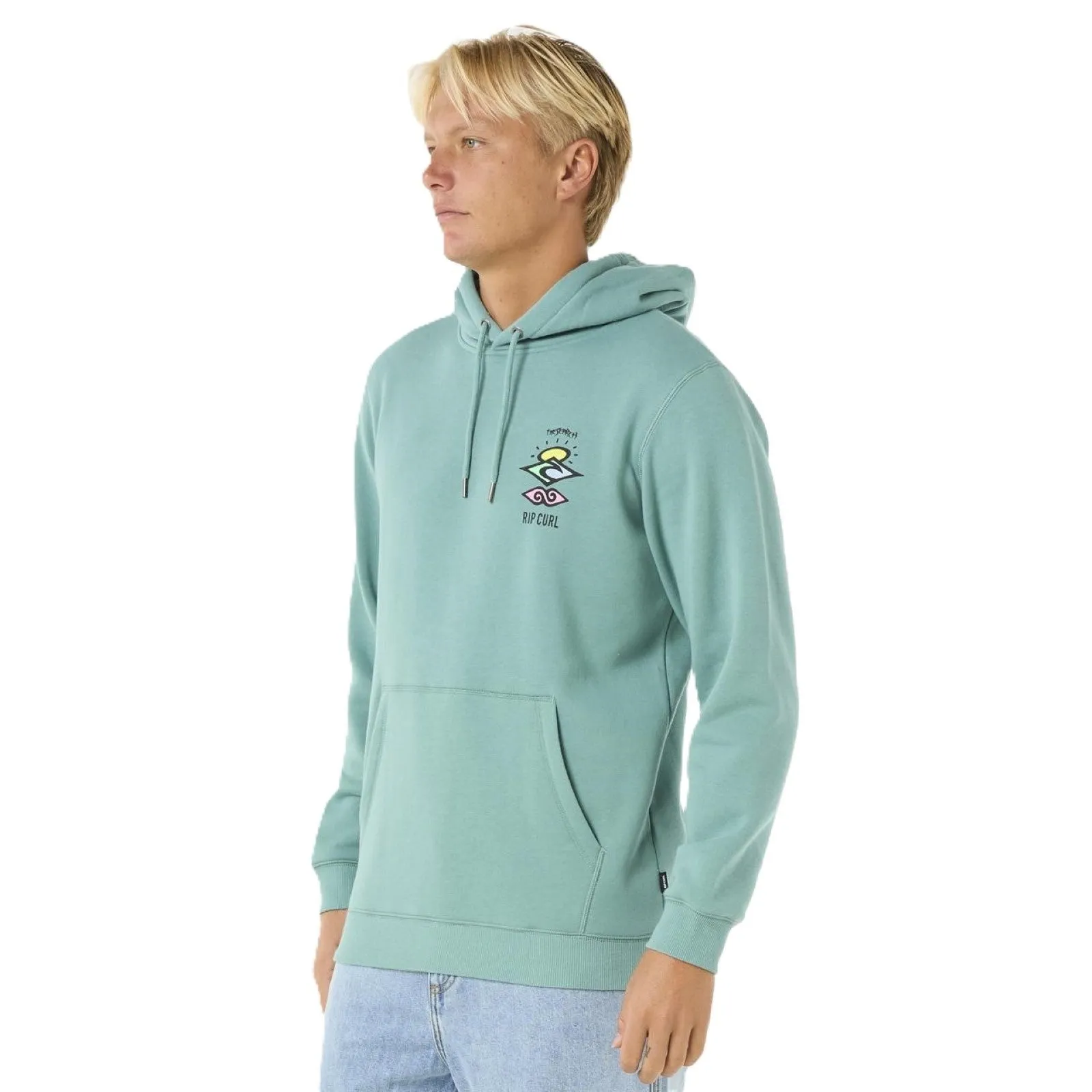 Rip Curl Mens Search Icon Fleece Pullover Hoodie