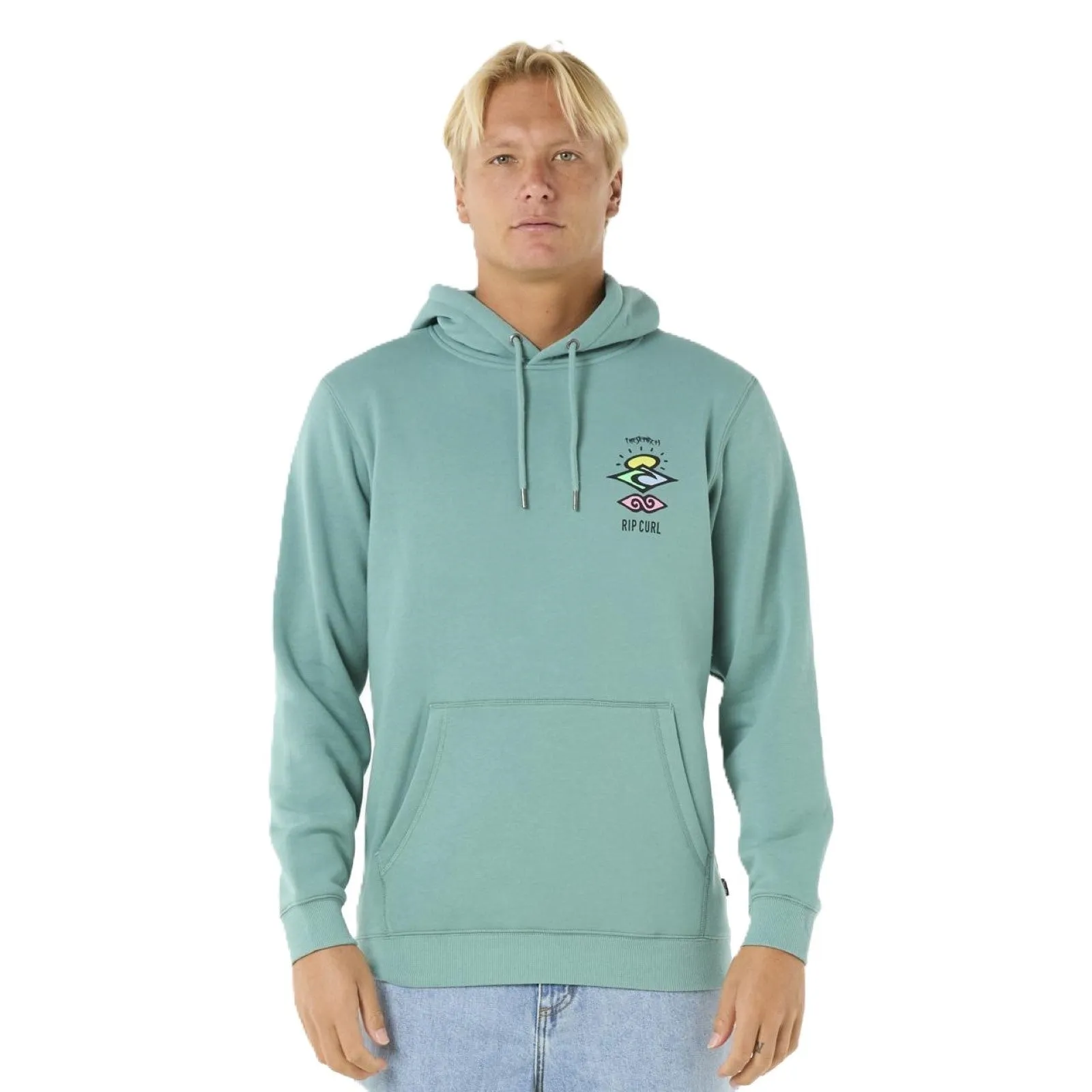 Rip Curl Mens Search Icon Fleece Pullover Hoodie