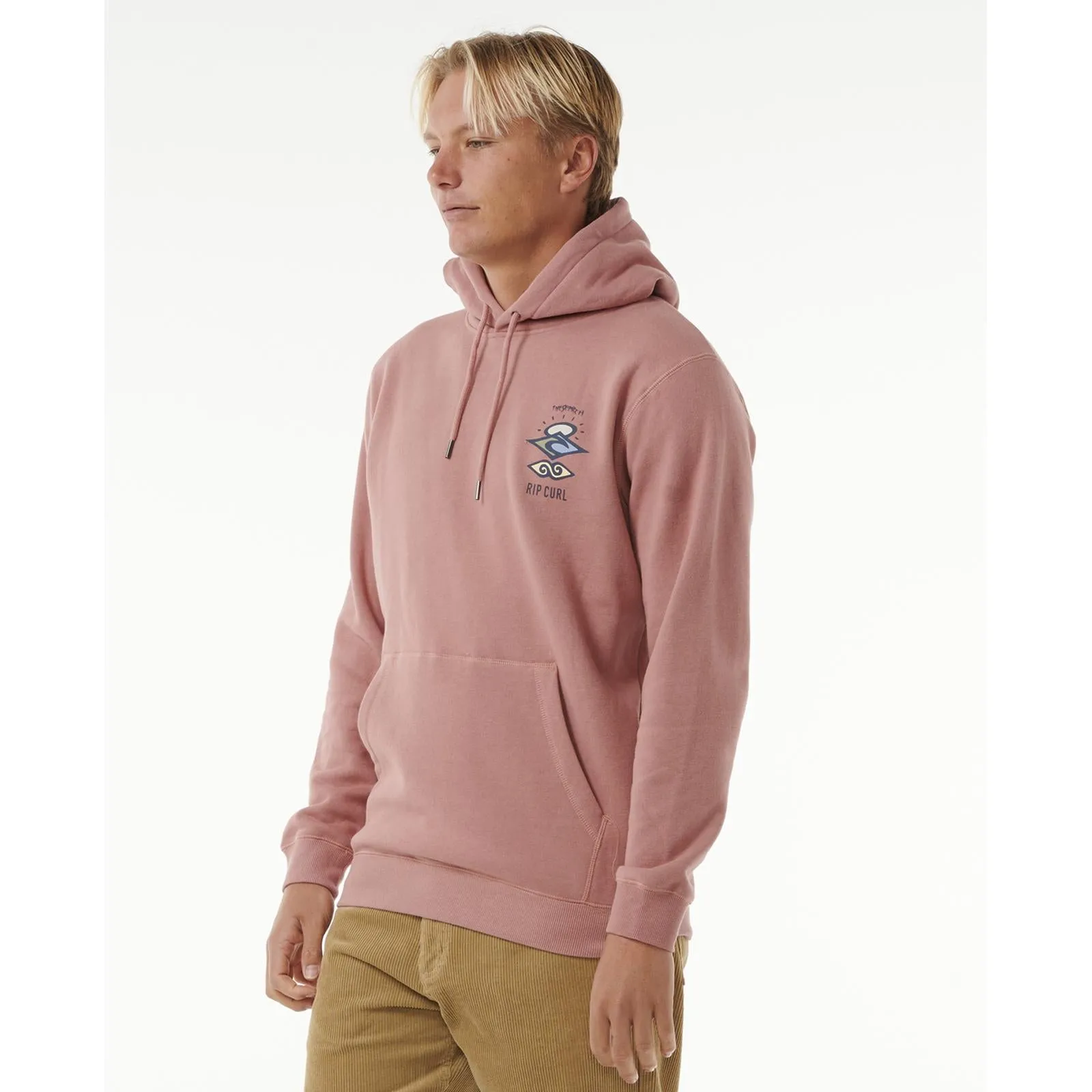 Rip Curl Mens Search Icon Fleece Pullover Hoodie