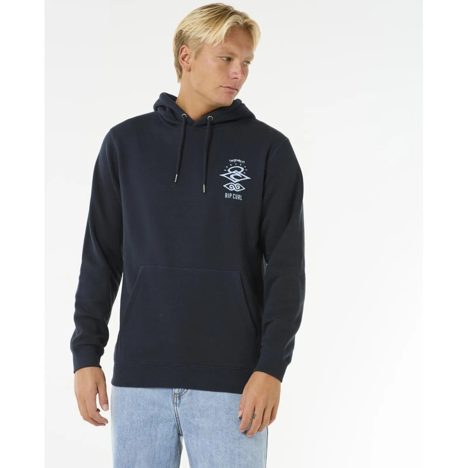 Rip Curl Mens Search Icon Fleece Pullover Hoodie