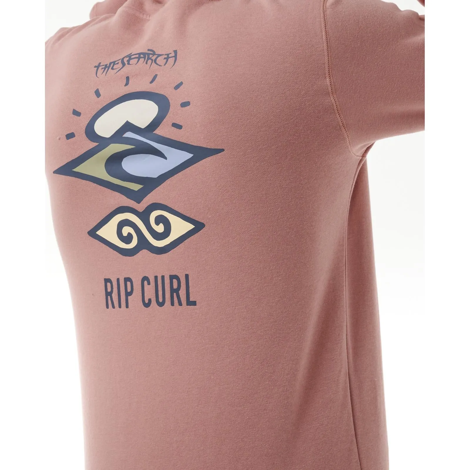Rip Curl Mens Search Icon Fleece Pullover Hoodie