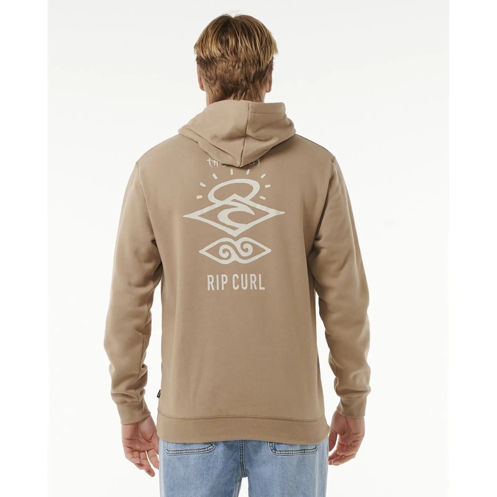 Rip Curl Mens Search Icon Fleece Pullover Hoodie