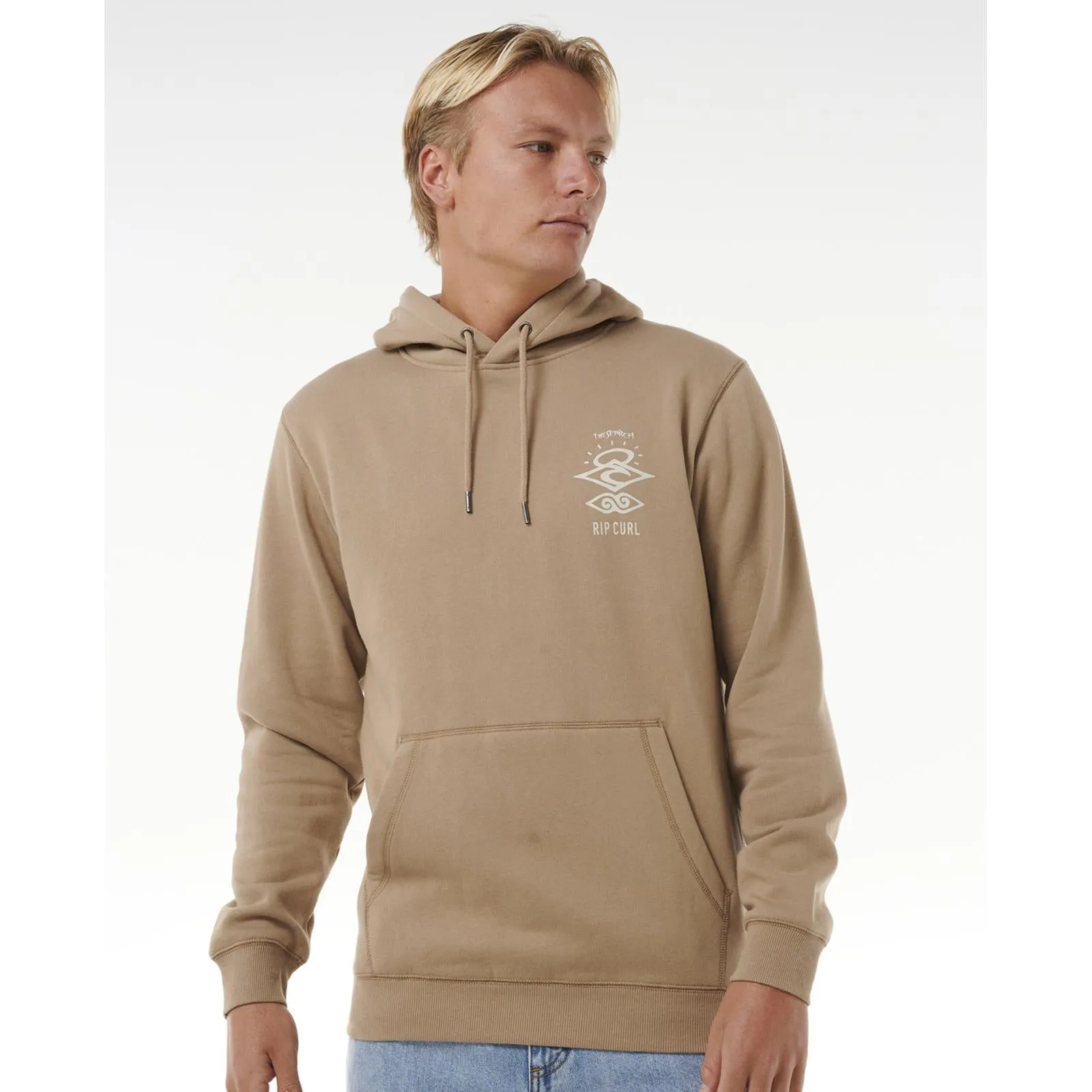 Rip Curl Mens Search Icon Fleece Pullover Hoodie