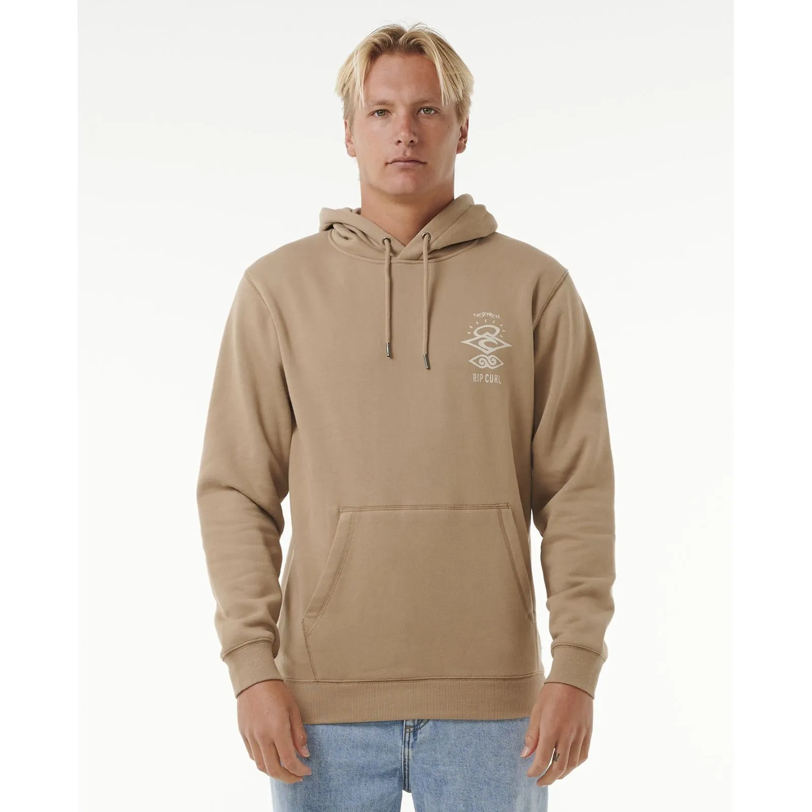 Rip Curl Mens Search Icon Fleece Pullover Hoodie