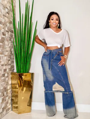 Ryan Denim Skirtpants