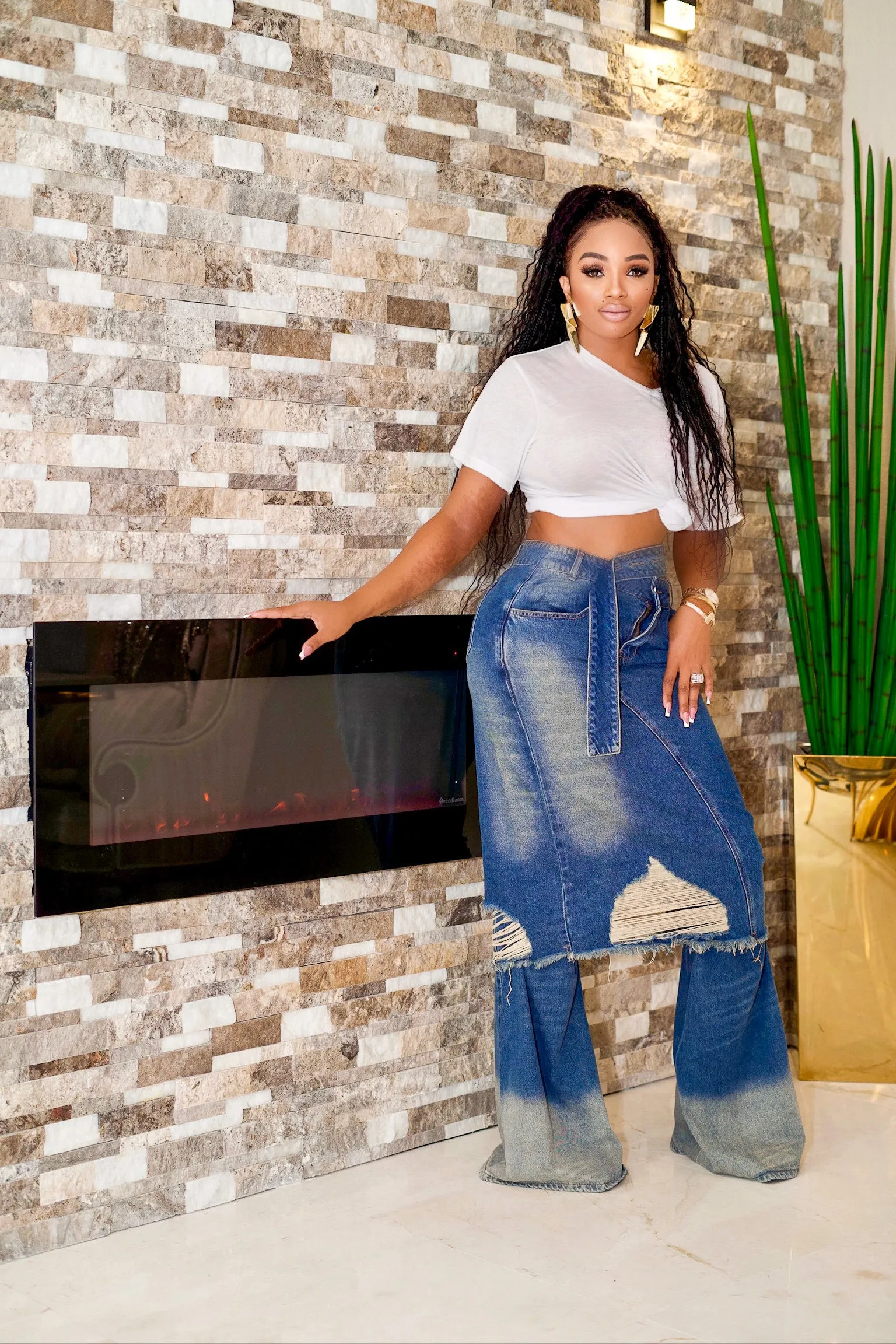 Ryan Denim Skirtpants