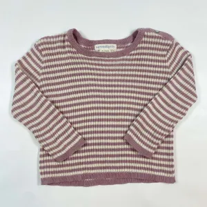 Serendipity Organics soft purple striped knit sweater 86/18M