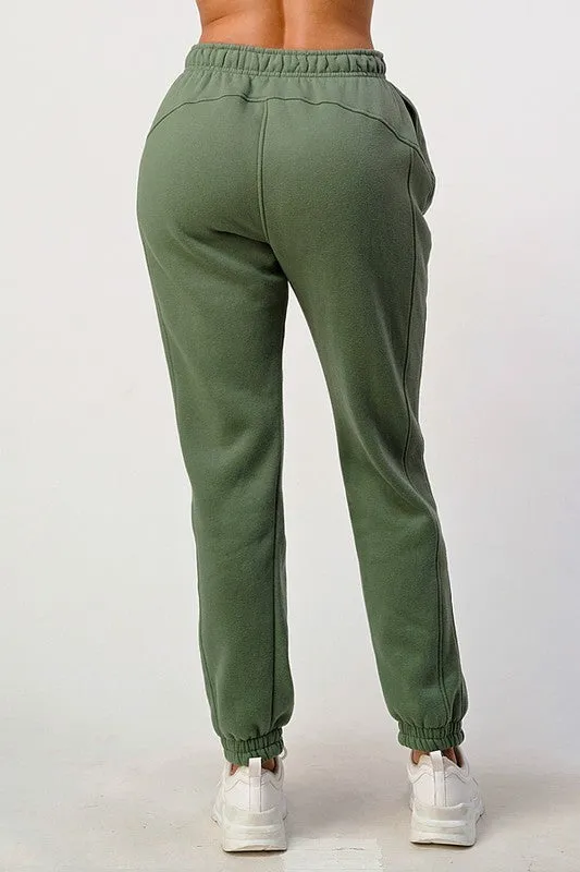Soft Fleece Sweat Jogger Pants