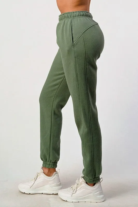Soft Fleece Sweat Jogger Pants