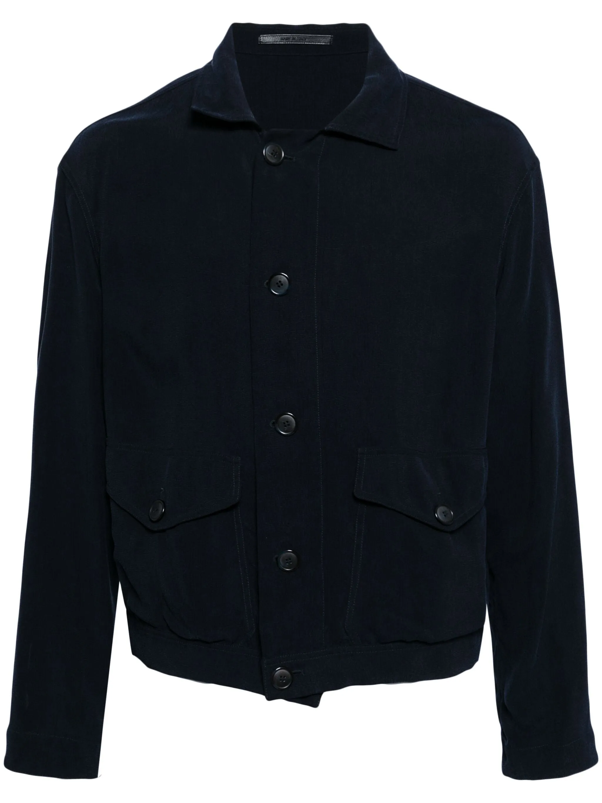 Spread-Collar Shirt Jacket