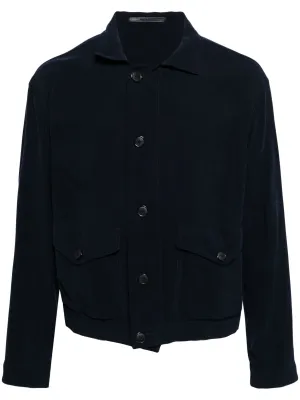 Spread-Collar Shirt Jacket