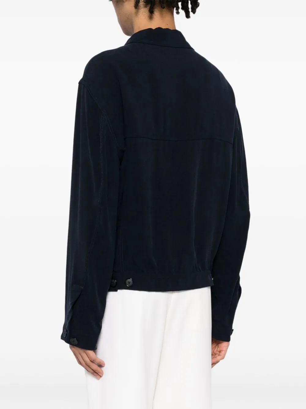 Spread-Collar Shirt Jacket