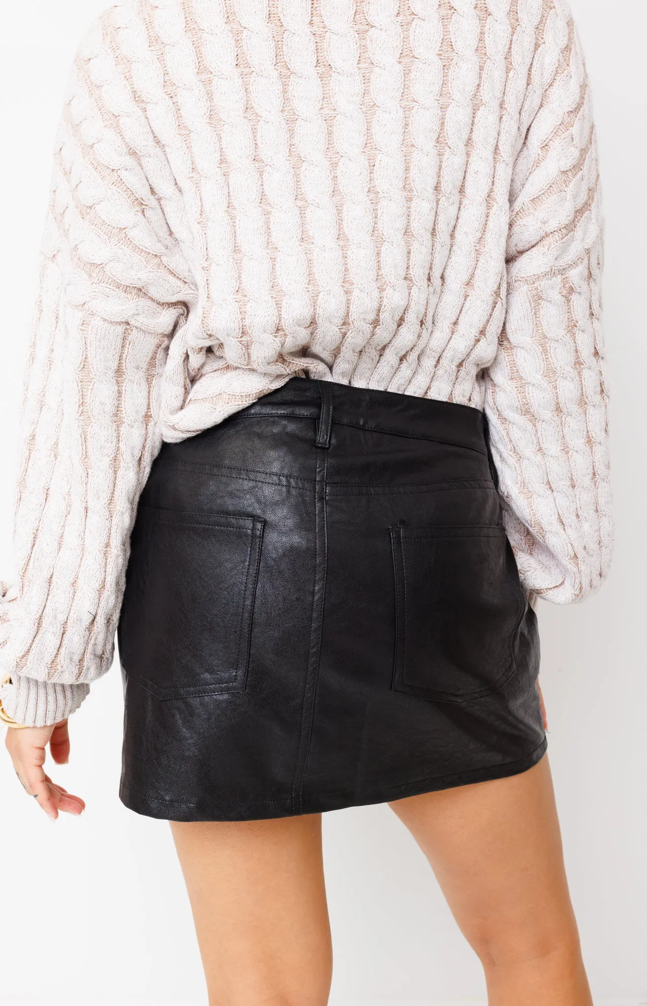 Take Control Mini Skirt, BLACK