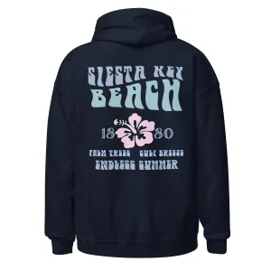 Unisex Siesta Key Beach Hoodie Jet-Spun Soft Feel Retro Endless Summer