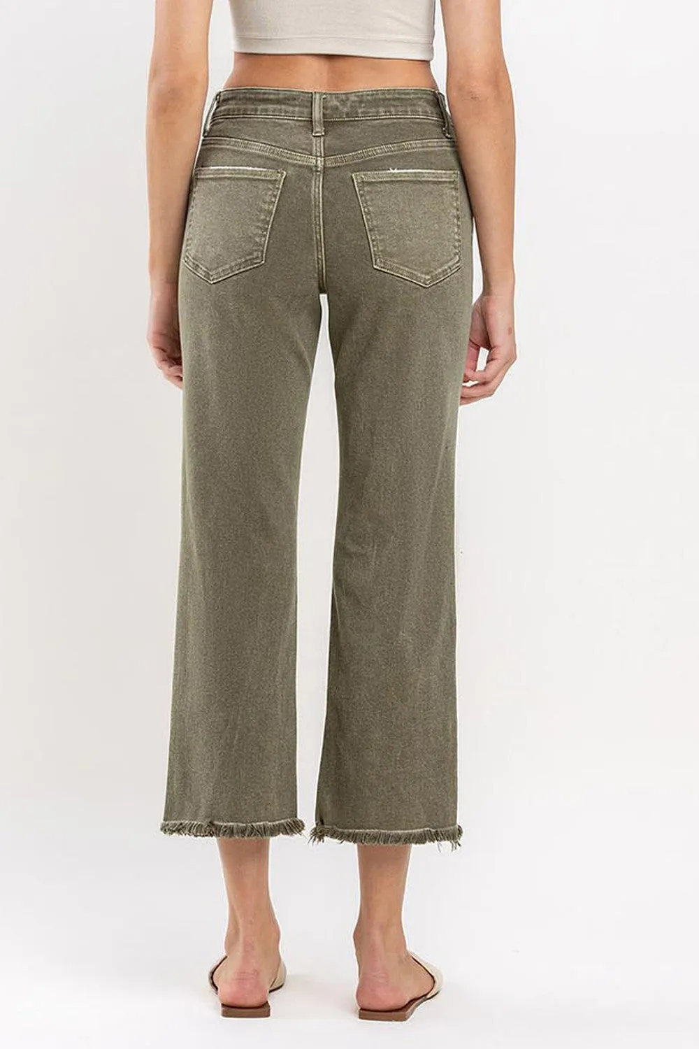 Vervet Take A Guess HR Ankle Straight Jean
