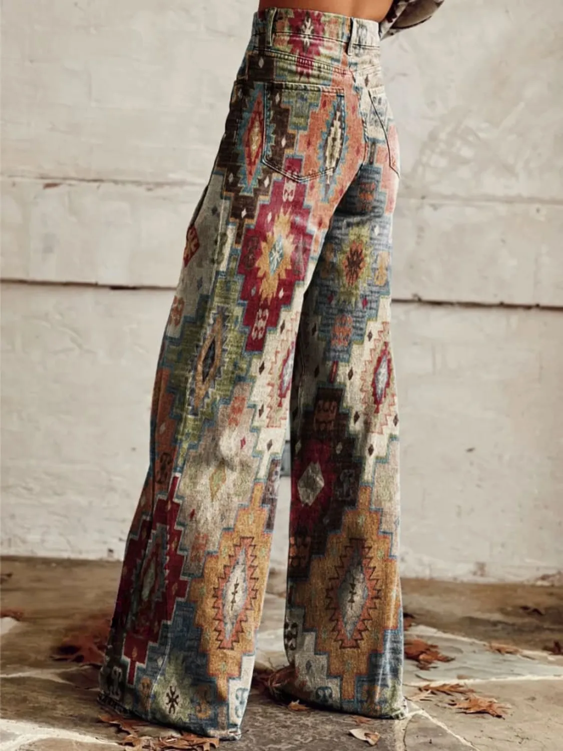 Vintage-Inspired Boho Flared Pants