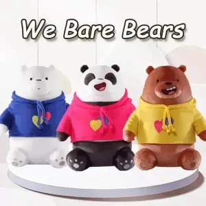We Bare Bears Hoodie Plushies (25 cm)