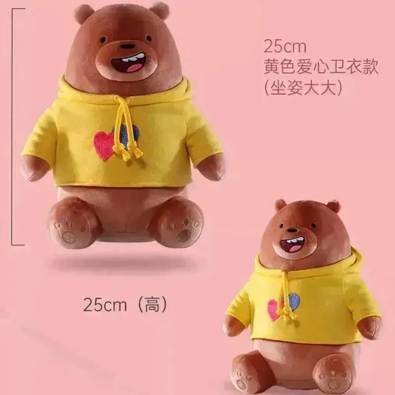 We Bare Bears Hoodie Plushies (25 cm)
