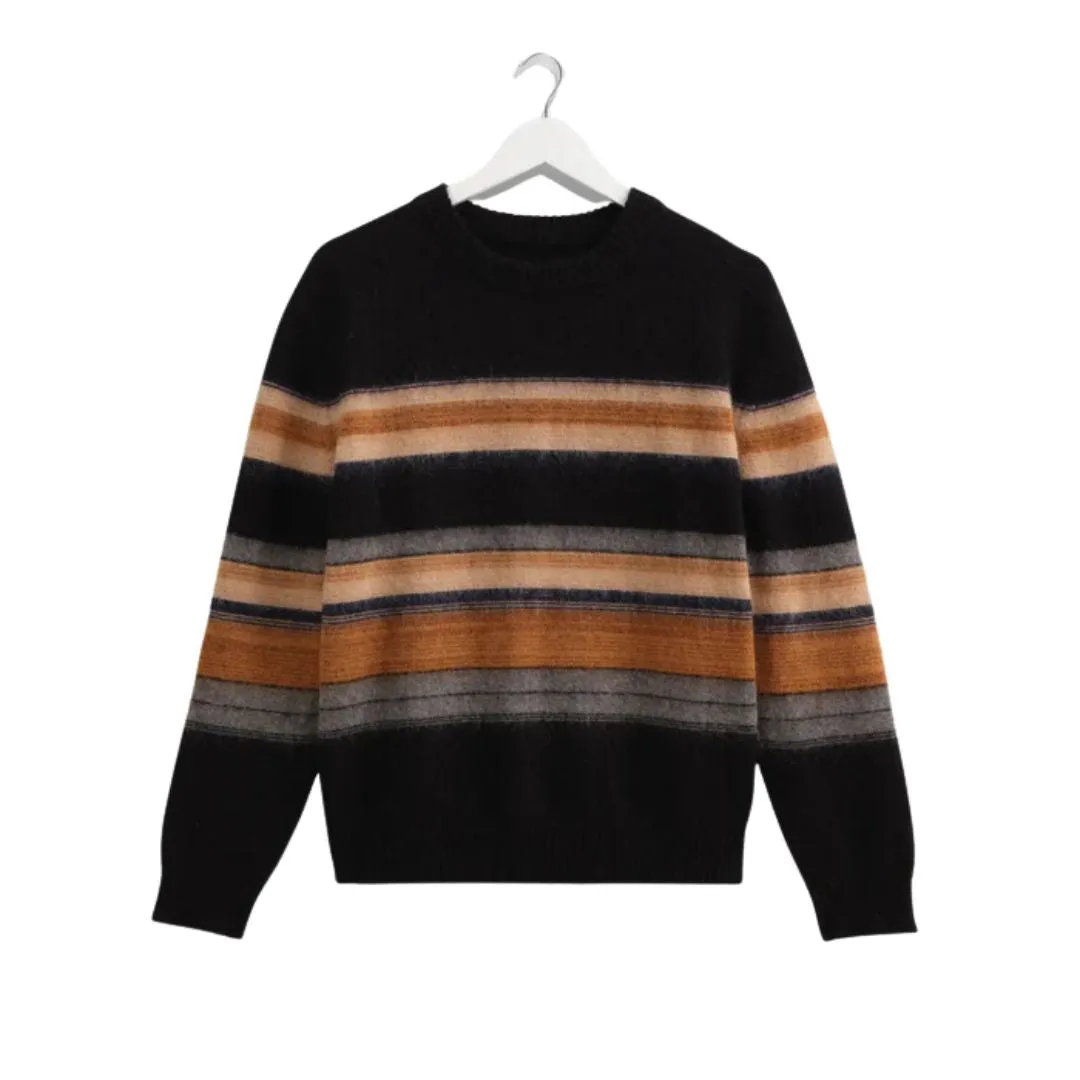 Wilde Crew Brush Stripe (Black Multi)