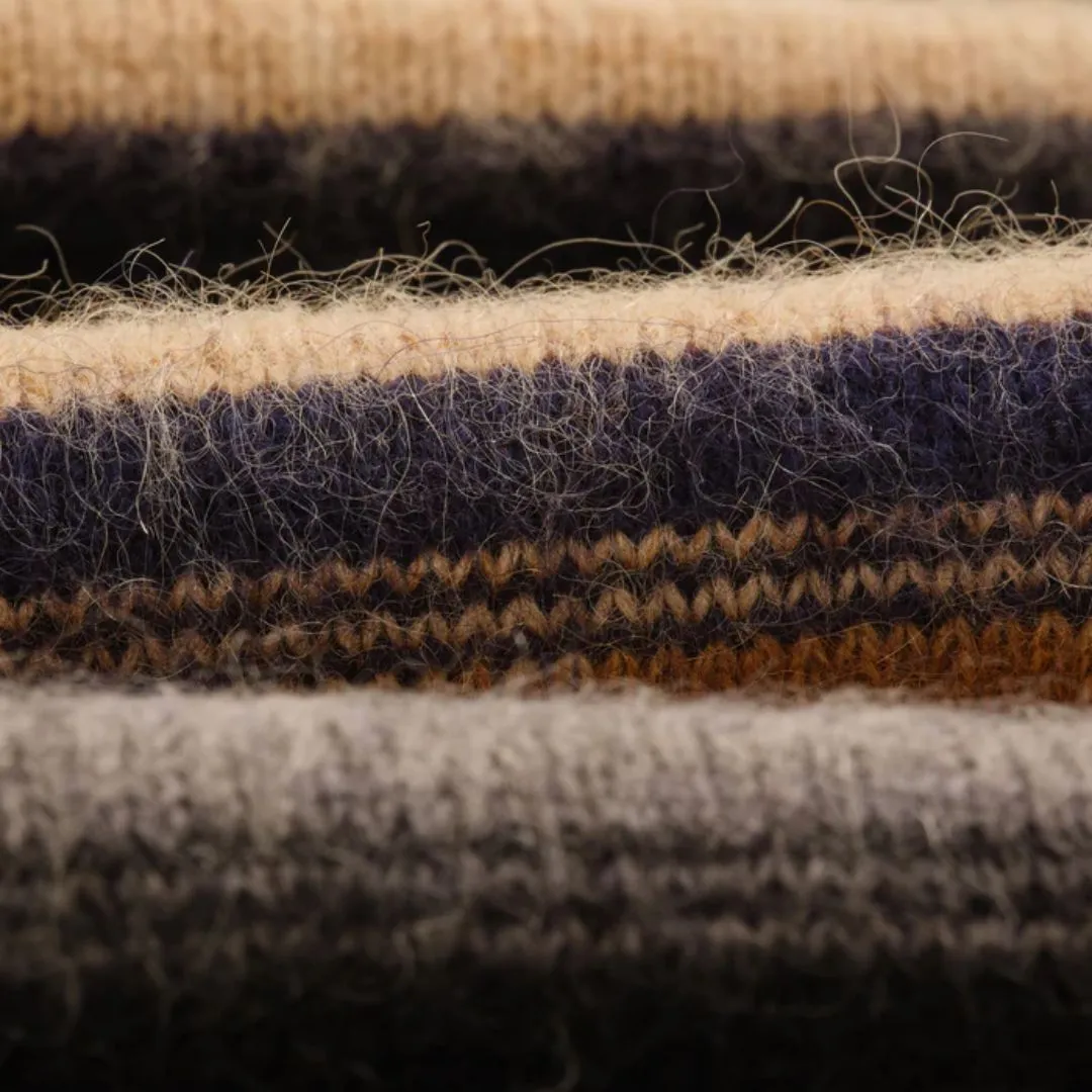Wilde Crew Brush Stripe (Black Multi)