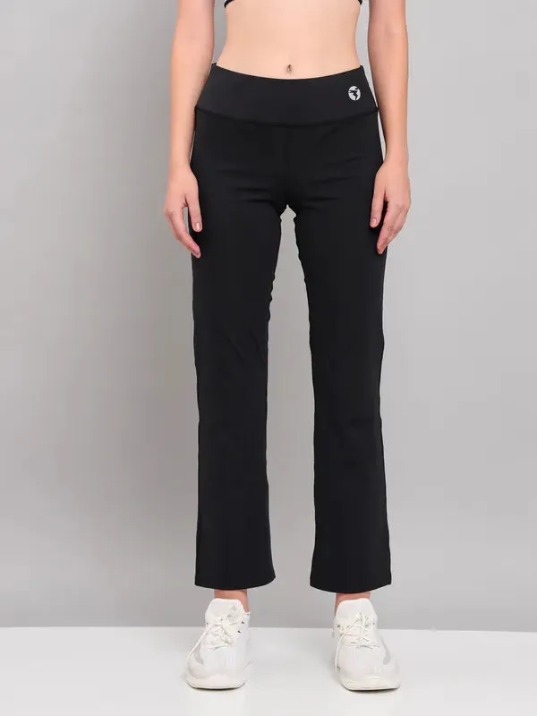 Women Solid Straight Pants with ELASTO PLUS