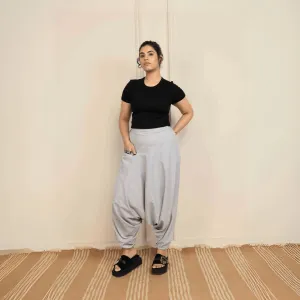 Women's Aladdin Harem Pants | Melange Grey
