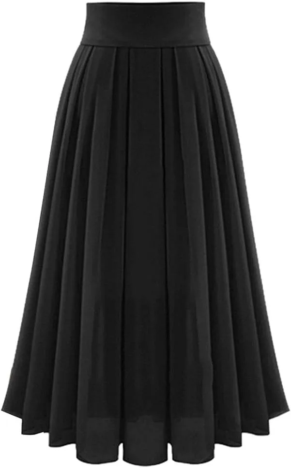 Women's Sexy Party Chiffion High Waist Lace-up Hip Long Skirt Dot Skirt