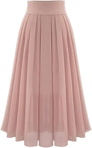 Women's Sexy Party Chiffion High Waist Lace-up Hip Long Skirt Dot Skirt