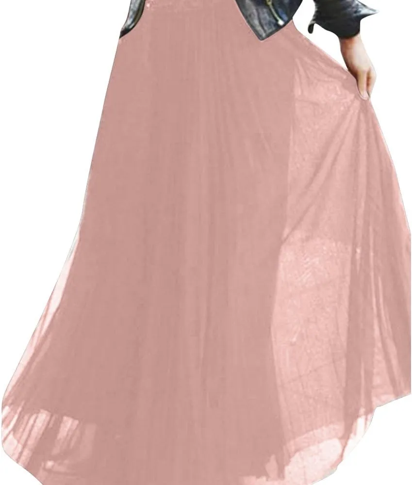 Women's Sexy Party Chiffion High Waist Lace-up Hip Long Skirt Dot Skirt